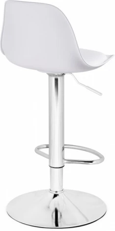 Барный стул Woodville Soft white / chrome
