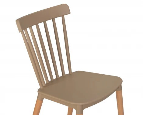 Стул обеденный THEO (ножки светлый бук, цвет бежевый (GR-03))