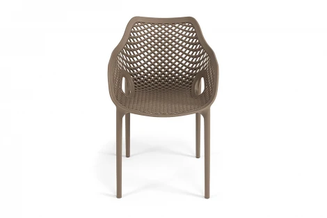 "Беллини" стул пластиковый, цвет бежево-коричневый 4SIS 203046 B-brown