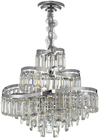 Подвесная люстра Citilux Naiad CL315151 (220V, хрусталь, подвески, на цепи)