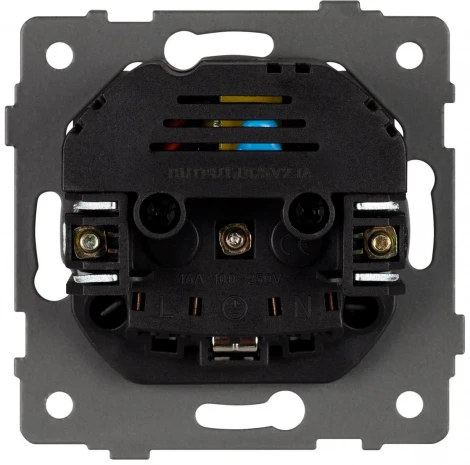 Механизм розетки с USB зарядкой SCT-MUAA-PL-BK-V (250V, 16A) (Arlight) 049819