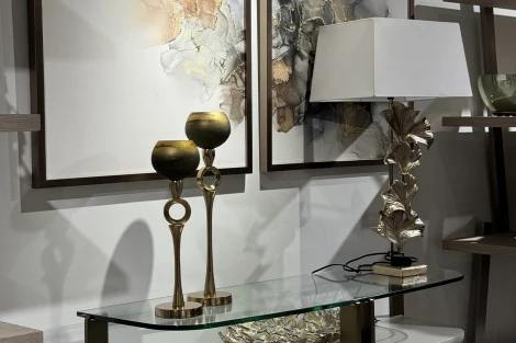 Настольная лампа Garda Decor Gingko leaves 71PN-80267