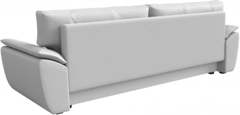 Лига Диванов прямой диван Нэстор Лайт (Экокожа/Белый)