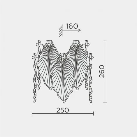 Бра Modelux ML.2293.330 GD