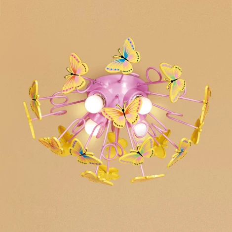 Потолочная люстра Citilux CL603142 (для детской, 220V, для девочки, бабочки)