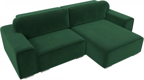 Диван угловой Лига-029 правый угол (Зеленый/Велюр) Лига Диванов арт.121926