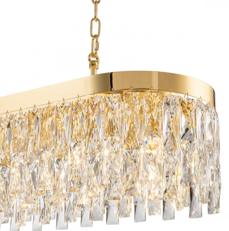Подвесная люстра большая Indigo Anna V000382 (220V, хрусталь, на цепи)