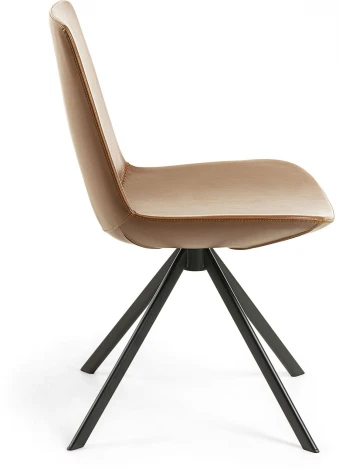 Обеденный стул La Forma (ex Julia Grup) Zeva (Коричневый/ Пена,Металл,Сталь)
