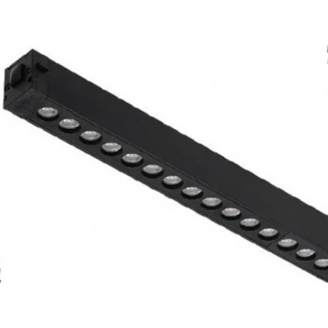 Трековый светильник светодиодный однофазный 220V AM Group AM580 9W 3000K BK
