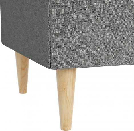 БЕНОН Пуф тканевый, серый D1 furniture арт.AAA41702004