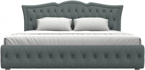 Кровать интерьерная Герда 200 (Серый/Рогожка) Лига Диванов арт.123072