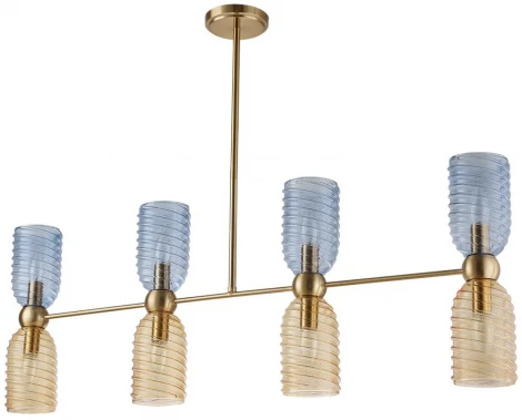 Потолочная люстра на штанге Lumion Monroe 6511/8C латунь E14 8*40W 220V