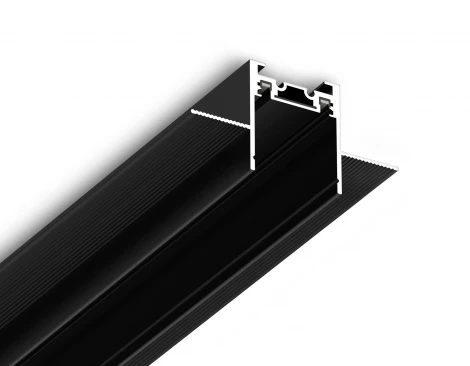 Шинопровод магнитный встраиваемый под ГКЛ 12.5мм 48В черный 2м Ambrella Magnetic Ultra slim 26 48В GV1061