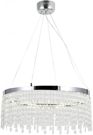 Подвесная люстра Lussole LSP-7492 (LED, 220V, хрусталь, на тросе, круглые)