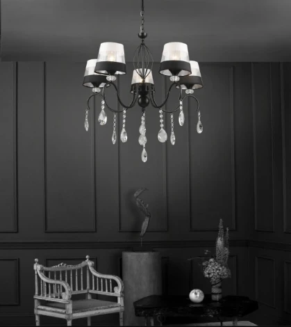 Подвесная люстра Wedo Light Dagni WD3601/5H-BK-WT-BK