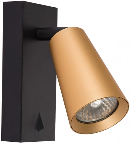 Спот Feron ML1850 BELL 48420 35W, GU10, золото и чёрный (220V, выключатель)