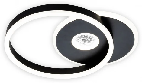Потолочная люстра с таймером Escada Arctic 10234/1 LED*45W Black/White 10234/1LED BL (220V, пульт управления)