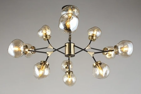 Потолочная люстра на штанге Omnilux Crotone OML-95107-12 (220V, шарики)