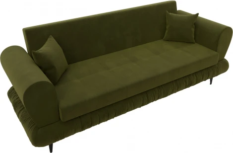 Диван-книжка Лига-045 (Зеленый/Микровельвет) Лига Диванов арт.122333