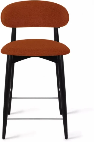 Стул полубарный Paolo, бук натуральный (эмаль черная), рогожка, красный Top Concept арт.20918