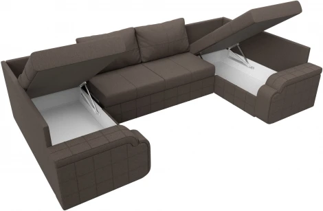 Диван П-образный Николь Лига Диванов (Рогожка) арт.125911