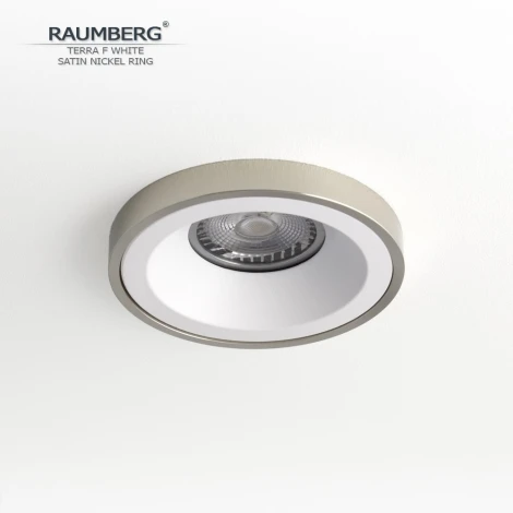 Встраиваемый светильник Raumberg Terra F TerraFWh\SNi White\Satin Nickel