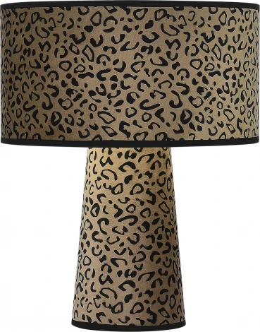 Настольная лампа ST Luce Jackie SL1354.614.01 Леопардовый/Леопардовый, Черный E27 1*40W (220V, круглые)