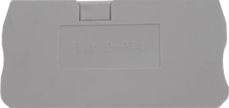 Торцевая заглушка для ЗНИ (серый) Stekker 49265