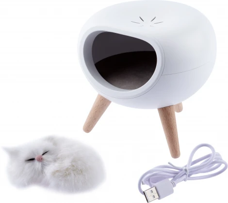 Ночник светодиодный с выключателем регулировкой яркости и зарядкой от USB ЭРА NLED-467-1W-W