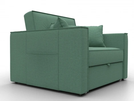 Кресло-кровать Лига-104 (80) (ЛДСП,Брус,Фанера,Рогожка/Зеленый) Лига Диванов 134846