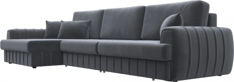 Диван угловой Лига-057 НПБ Лонг угол левый Лига Диванов (Велюр) арт.129300L
