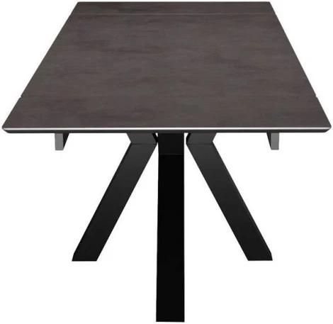 Стол DikLine SFE140 Керамика мрамор Бронза/подстолье черное/опоры черные (2 уп.) арт.00-00072891