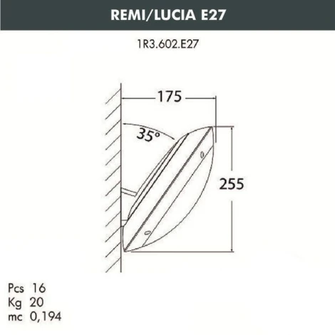 Настенный светильник уличный Fumagalli Lucia 1R3.602.000.WYE27 (220V, круглые, IP66)