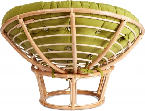 Кресло "PAPASAN ECO"  P115-1/SP STD / c подушкой, ремешками (Светлое дерево)