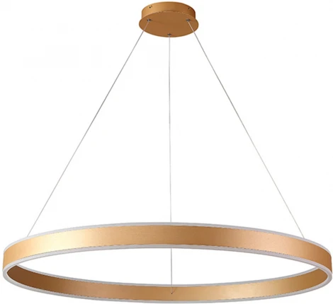 Подвесной светильник светодиодный Crystal Lux MUCHOS SP88W LED GOLD (220V, пульт управления, на тросе, кольцо)