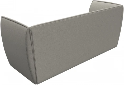 Диван кухонный прямой Бергамо 3-х местный (Бежевый/Рогожка) Лига Диванов арт.122443