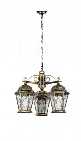 Уличный светильник подвесной Oasis Light ASTORIA 2M 91470M/3 Gb овал (220V, на цепи, IP44)