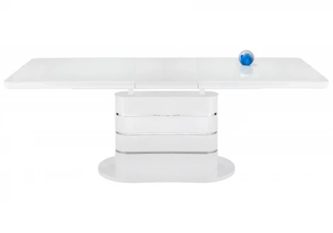 Стол на тумбе Woodville Plas 140 super white 11162