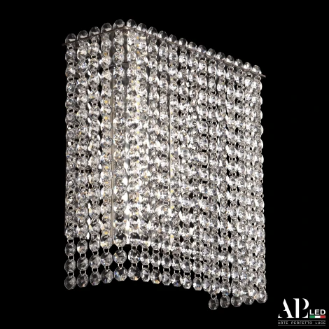 Бра светодиодное APL LED Sicilia SH500.B1.25-27.A.Ni.4000 (220V, хрусталь)