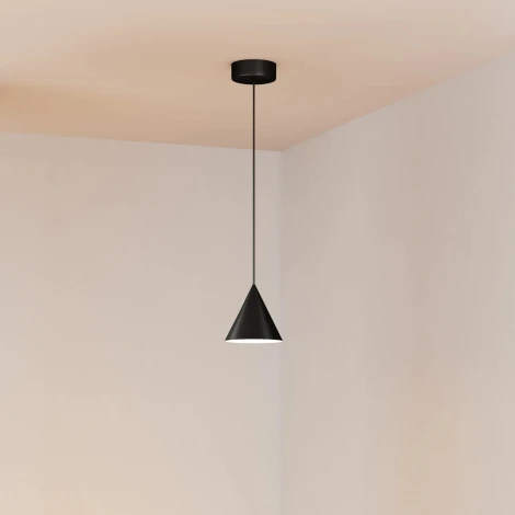 Подвесной светильник светодиодный SP-MAKOTO-R180-10W Warm3000 (BK, 36 deg, 230V, TRIAC) (Arlight, IP20 Металл) 057204