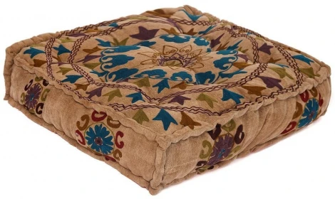 Модуль мягкий Secret De Maison RADJA (mod. MA-108) желтый с цветами (cotton canvas sujani)