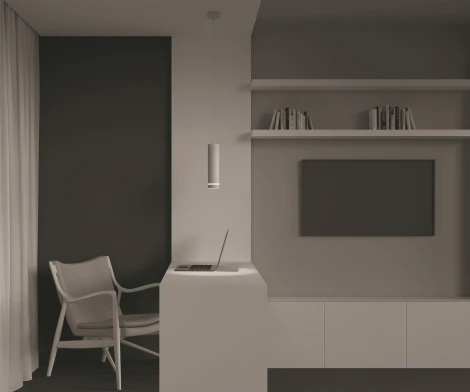 Подвесной светильник Orlo 3000K 1x12Вт 120° LED Maytoni Technical P085PL-12W3K-W (220V, на проводе, круглые)