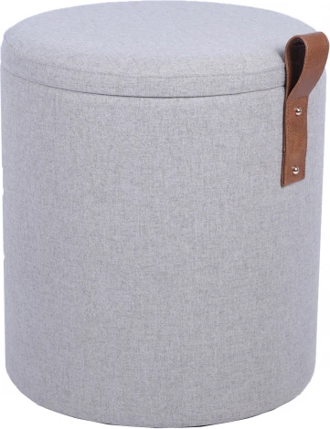 Пуф с ящиком Эркки рогожка S серый Stool Group арт.УТ000039493