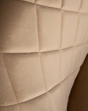 Стул обеденный ROBERT (черные матовые ножки, велюр V108-104 Мокко)