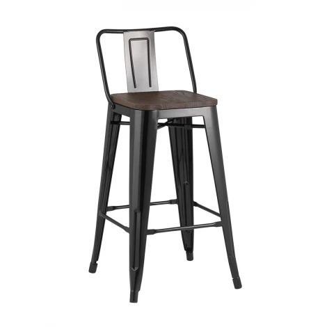 Полубарный стул Tolix Wood Белый