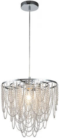 Подвесная люстра Escada 10173/1S E27*60W Chrome (220V, хрусталь, на проводе, круглые)