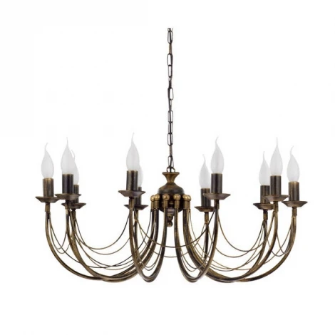Подвесная большая люстра Nowodvorski Ares 206 (220V, на цепи, подсвечник, свеча)