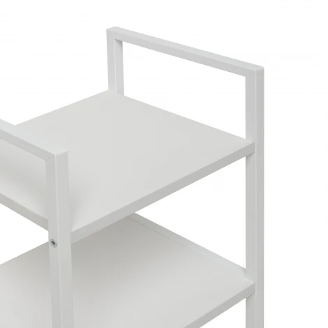 Стеллаж Leset Стилвуд 13 узкий, 3 полки 4687207095693 Металл, Белый