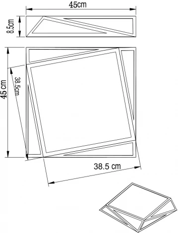 Потолочный светильник Arte Lamp Multi-piazza A1929PL-1BK