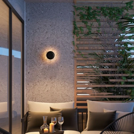 Настенный уличный светильник Poin ImperiumLoft Point01 (LED, 220V, круглые, IP44)